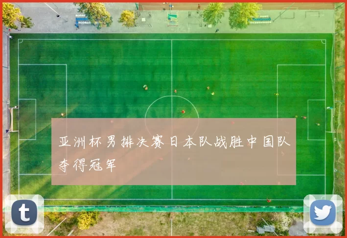 亚洲杯男排决赛日本队战胜中国队夺得冠军