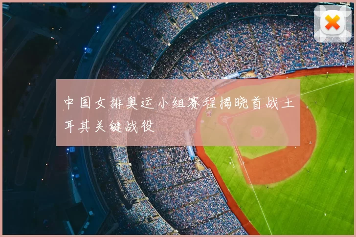 中国女排奥运小组赛程揭晓首战土耳其关键战役